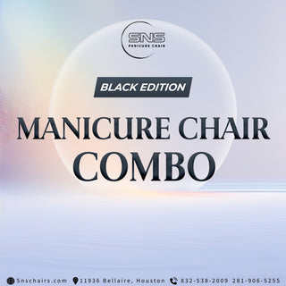 Black Edition Collection of SNS Chairs for Technicians & Clients