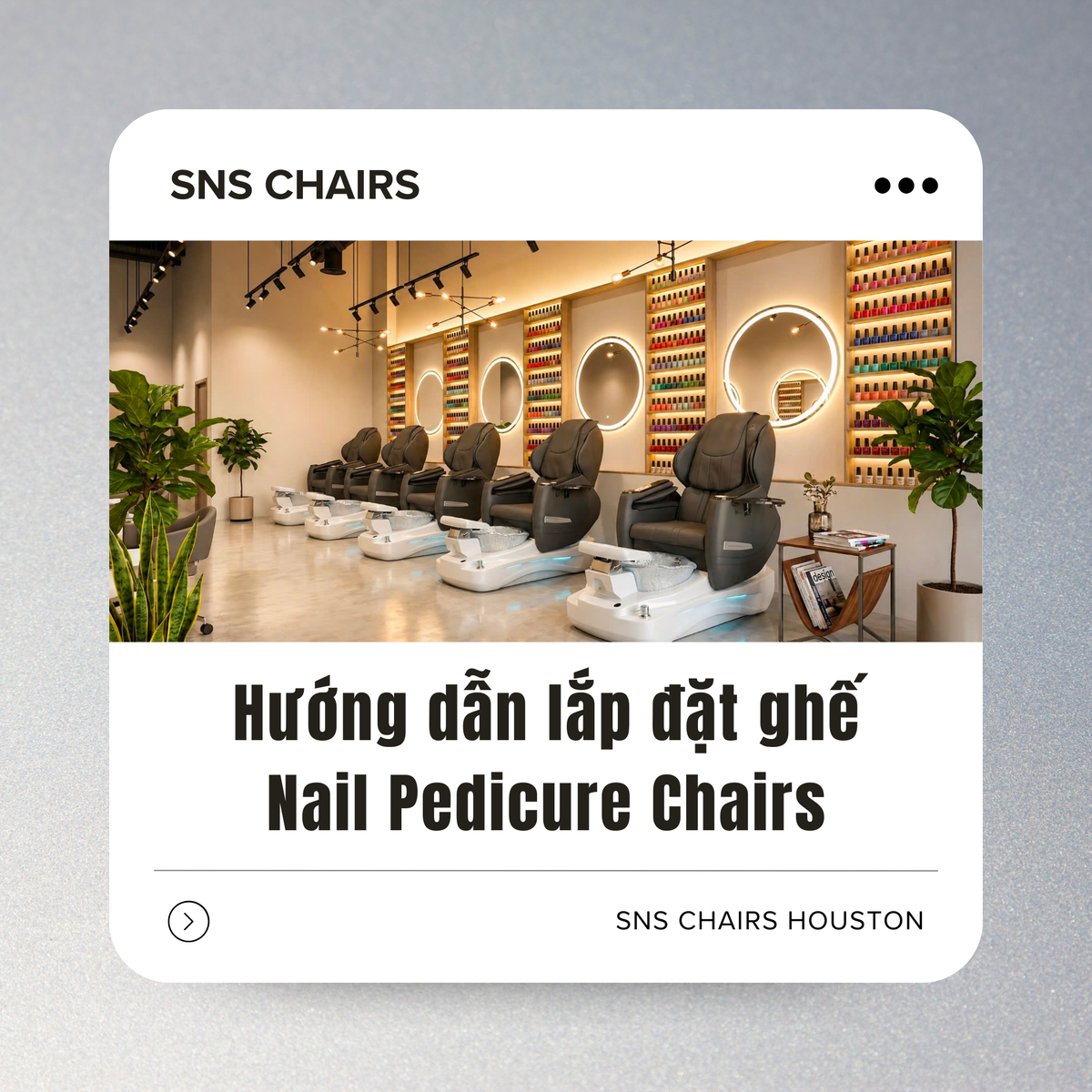 Hướng dẫn lắp đặt ghế Nail Pedicure Chairs