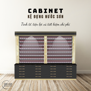 Kệ Cabinet đựng nước sơn - Tinh tế, tiện lợi và tiết kiệm chi phí