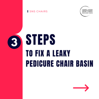 3 Easy Steps to fix a leaky Pedicure Chair basin