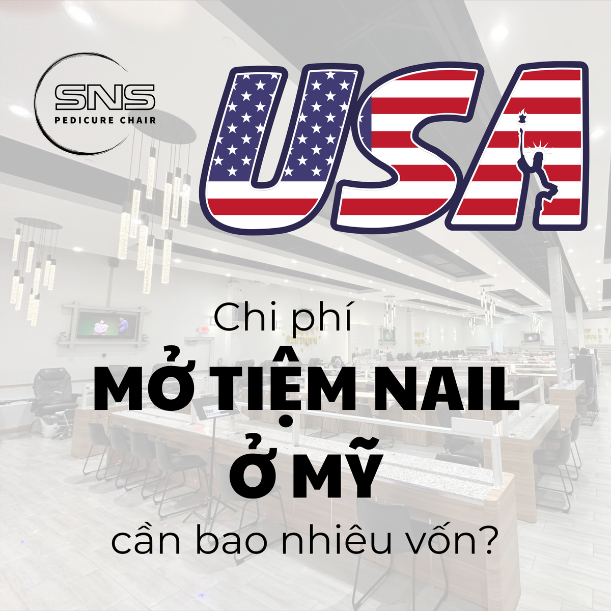 Chi phí mở tiệm Nail ở Mỹ cần bao nhiêu vốn?