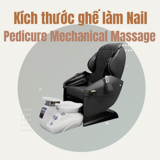Kích thước ghế làm Nail Pedicure Mechanical Massage