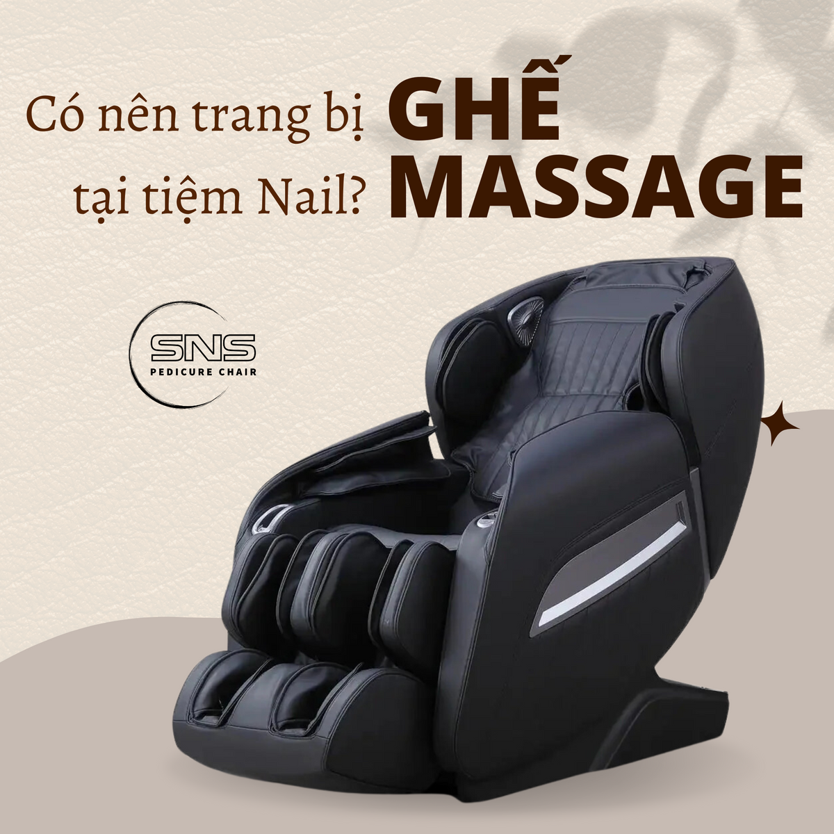 Có nên trang bị ghế Massage đặt tại tiệm Nail không?