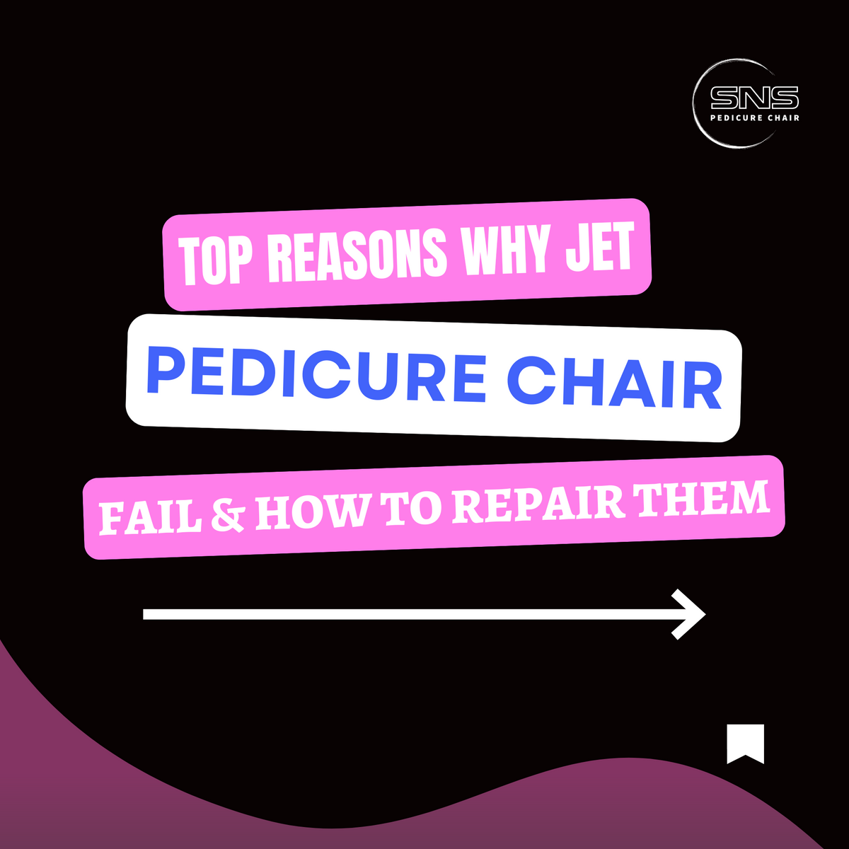 Top reasons why Pedicure Chair Jets Fail & How to repair them