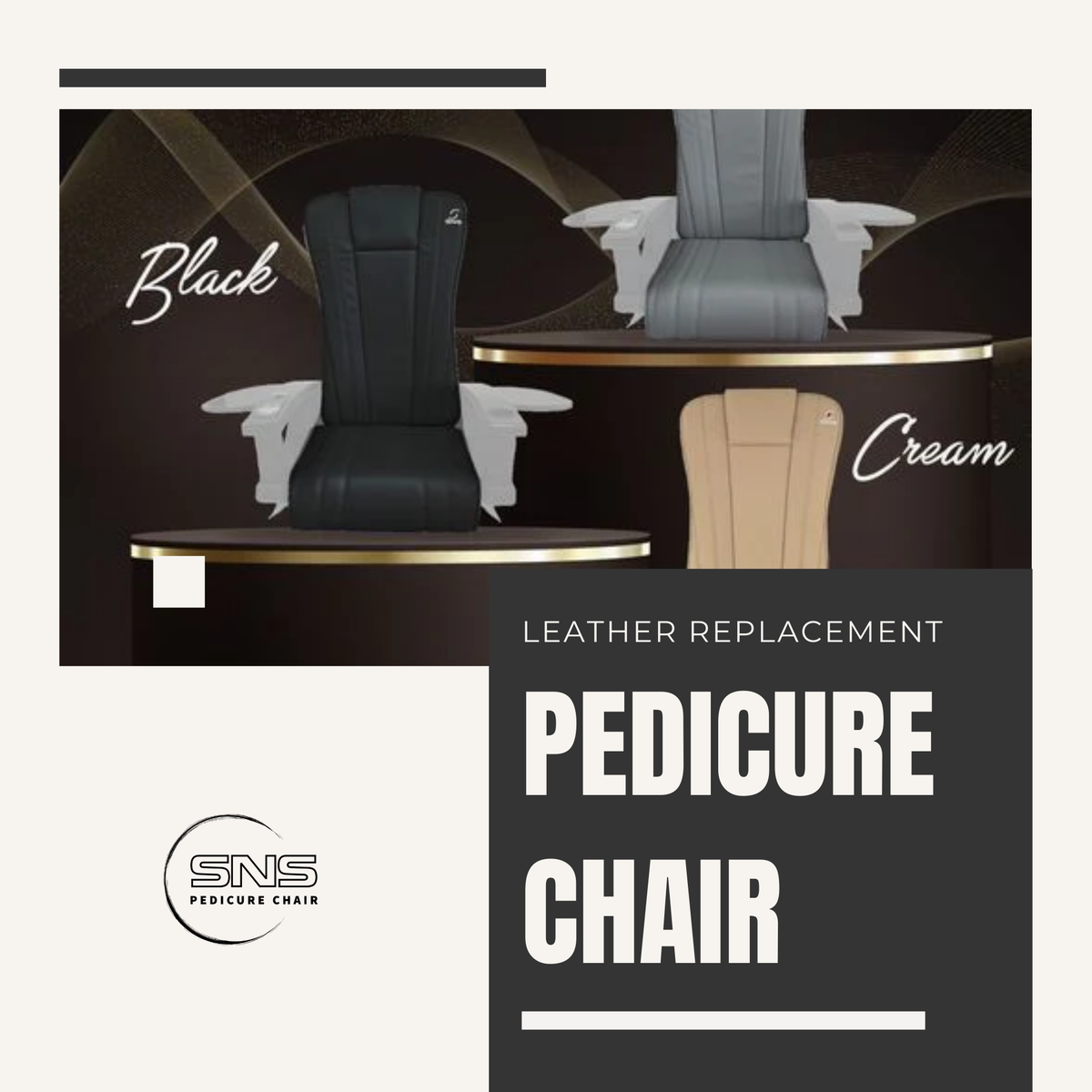 Leather replacement for Pedicure Chair to upgrade Nail Salon