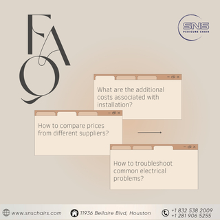 Frequently asked questions about pedicure chairs