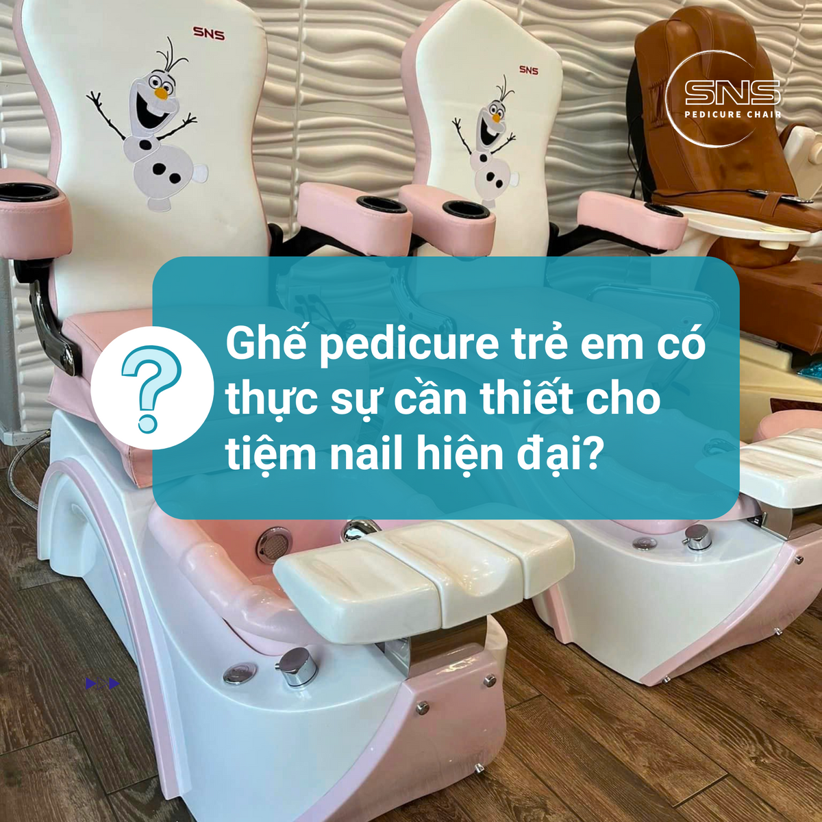Ghế pedicure trẻ em có thực sự cần thiết cho tiệm nail hiện đại?