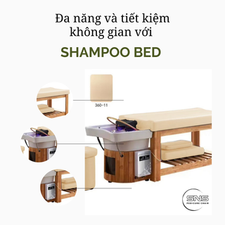 Đa năng và tiết kiệm không gian với Shampoo Head Bed