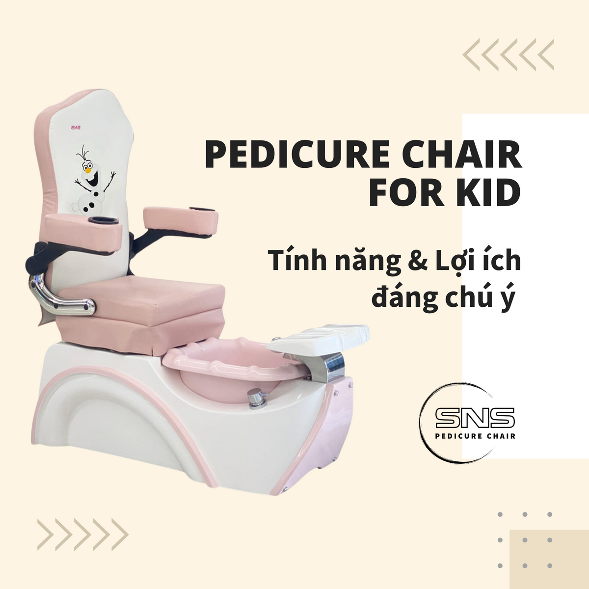 Ghế Pedicure cho trẻ em: Tính năng và lợi ích đáng chú ý
