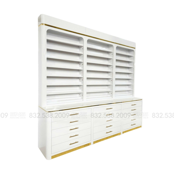 Milan Cabinet 96 White Gold