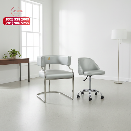 Translation missing: en.Combo Milan Customer Wheels / No Wheels | Erika Technician Chair | Gray