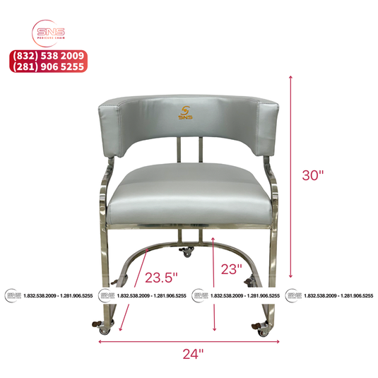Translation missing: en.Combo Milan Customer Wheels / No Wheels | Erika Technician Chair | Gray