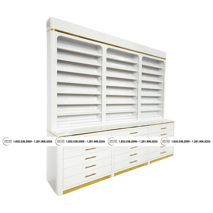 Translation missing: en.Kelly Cabinet 96 White Gold