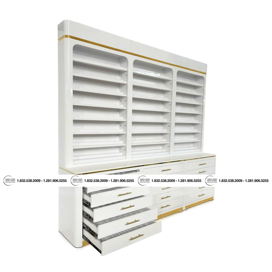 Translation missing: en.Kelly Cabinet 96 White Gold