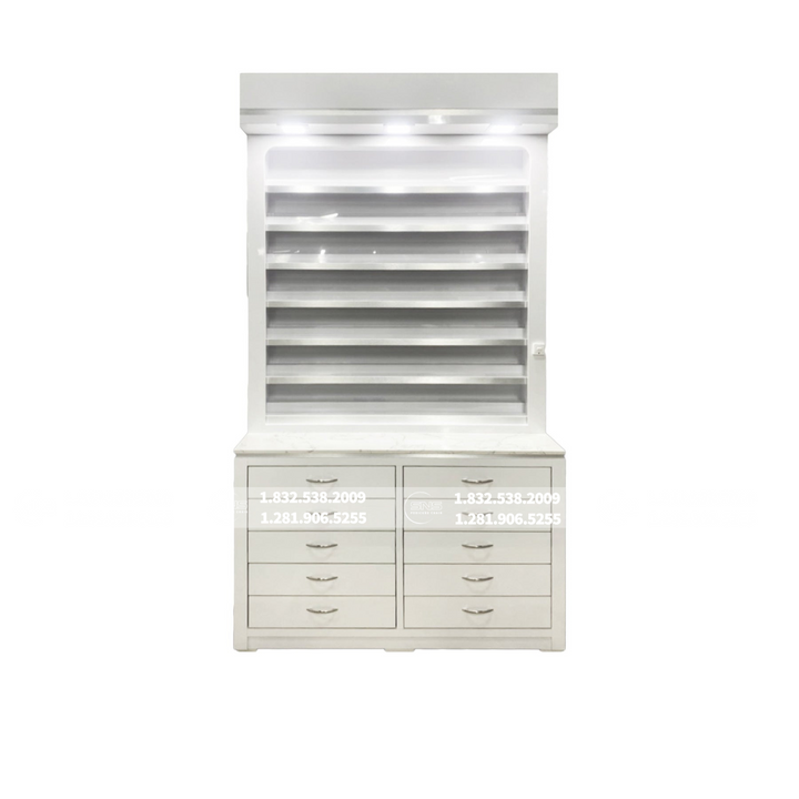 Translation missing: en.Taylor White Polish Powder Cabinet Stand L48V