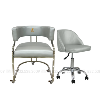 Combo Milan Customer w Wheels| Erika Technician Chair