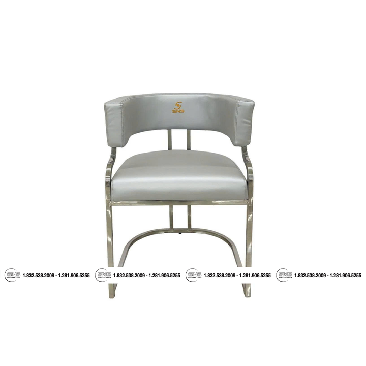 Translation missing: en.Milan Gray Customer Chair Wheels / No Wheels