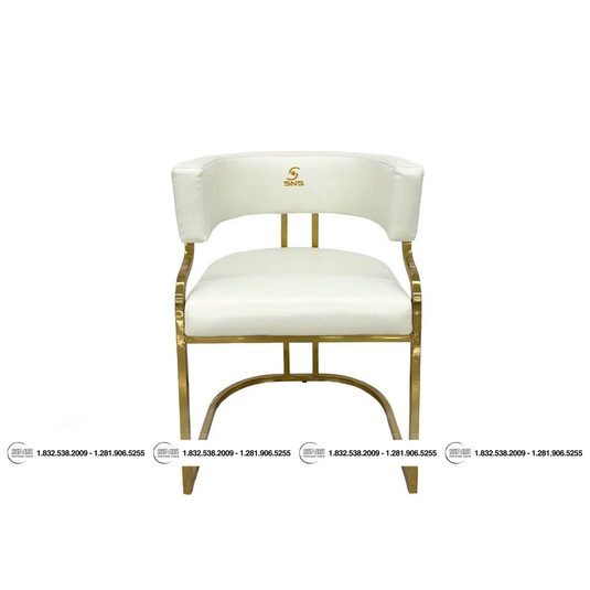 Translation missing: en.Milan Ivory Customer Chair Wheels / No Wheels