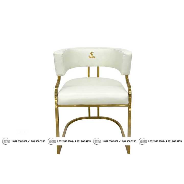 Translation missing: en.Milan Ivory Customer Chair Wheels / No Wheels