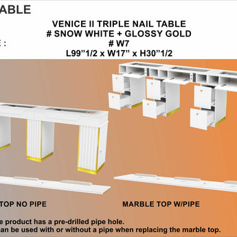 Venice II Tripple Table
