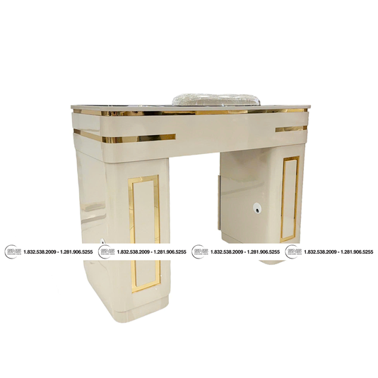 Translation missing: en.CHLOE Single Table Champagne/Gold