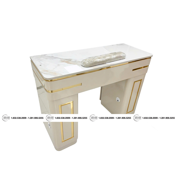 Translation missing: en.CHLOE Single Table Champagne/Gold