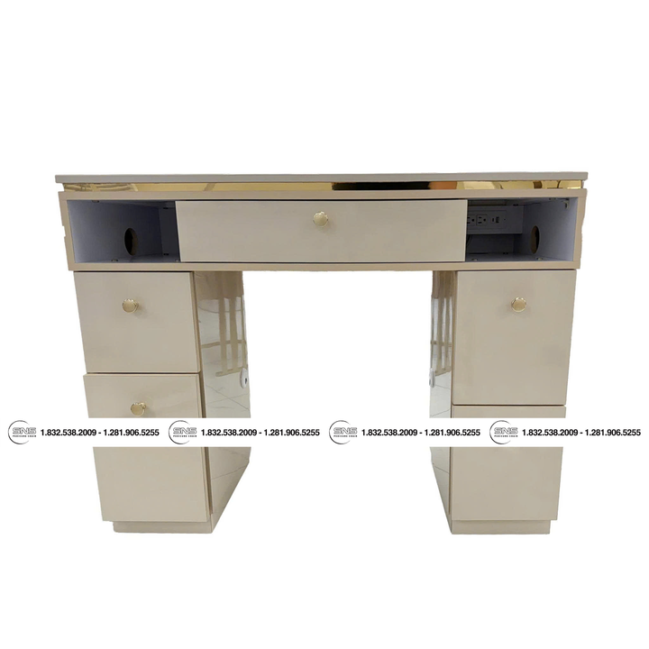 Translation missing: en.CHLOE Single Table Champagne/Gold