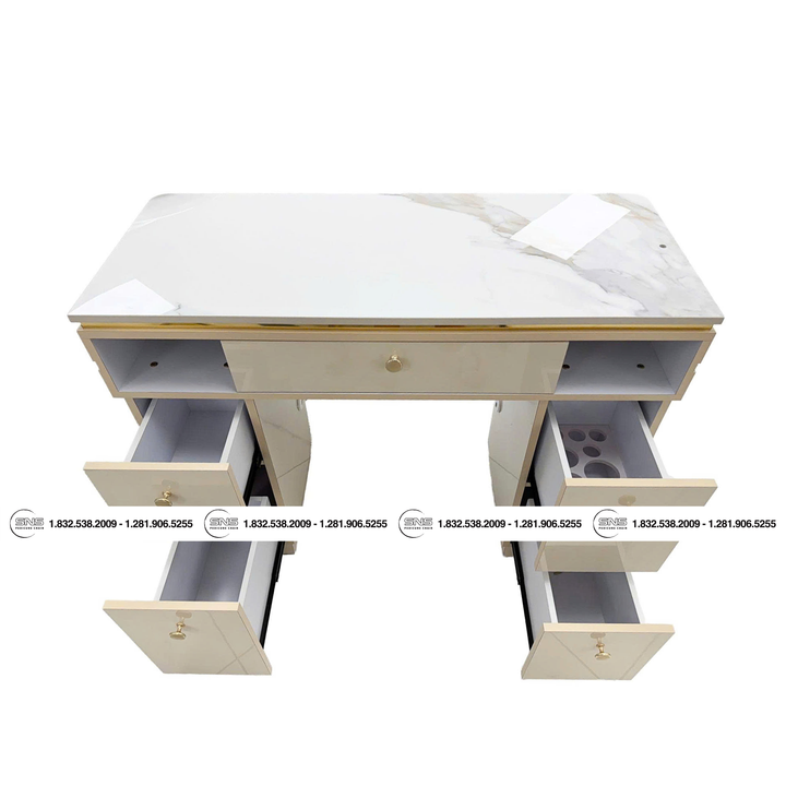 Translation missing: en.CHLOE Single Table Champagne/Gold