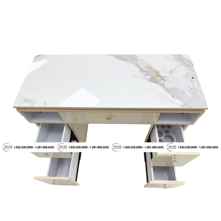 Translation missing: en.CHLOE Single Table Champagne/Gold