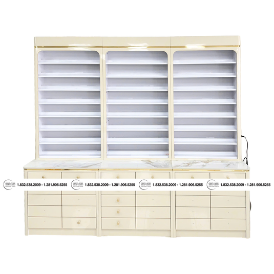 Translation missing: en.CHLOE Polish Cabinet 96 Champagne/Gold