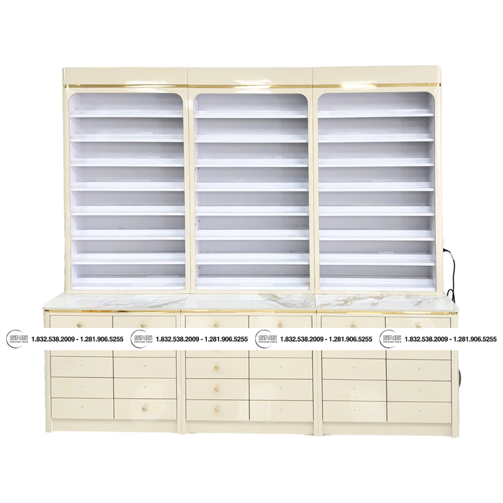 Translation missing: en.CHLOE Polish Cabinet 96 Champagne/Gold