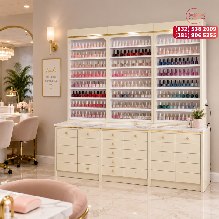 Translation missing: en.CHLOE Polish Cabinet 96 Champagne/Gold