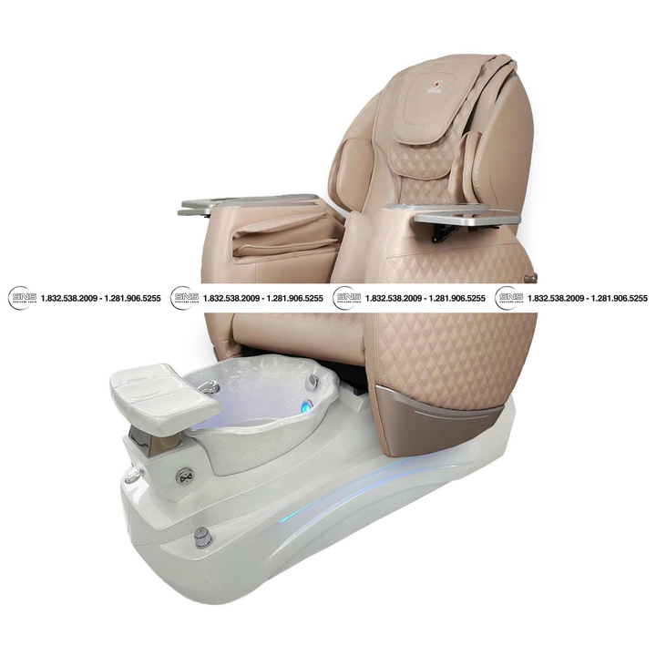 Translation missing: en.Katy III White / White  Pedicure Chair