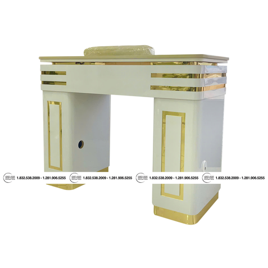 Translation missing: en.London Single Table - White/Gold