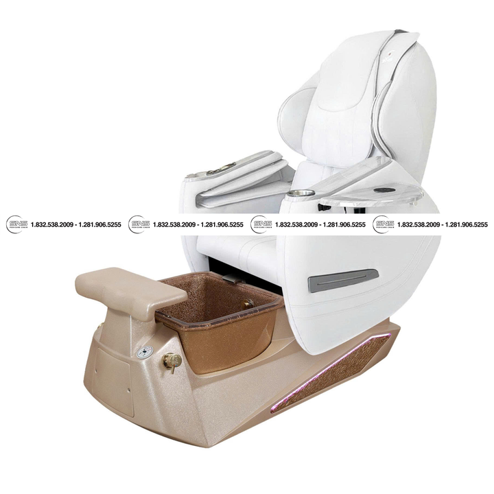 Translation missing: en.Pioneer II Beige / Gold Pedicure Chair