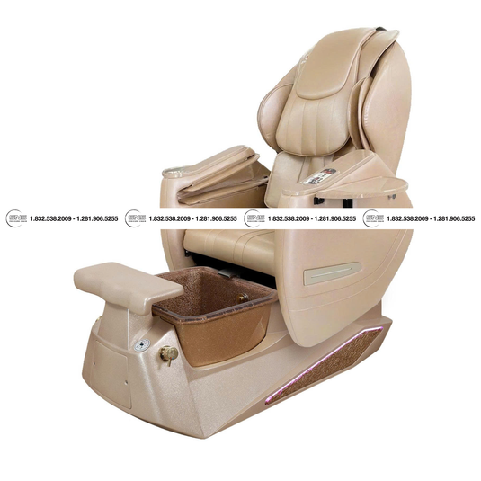 Translation missing: en.Pioneer II Beige / Gold Pedicure Chair