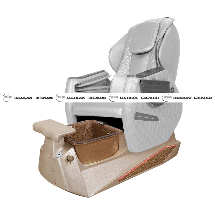 Translation missing: en.Pioneer II D Beige / Gold Pedicure Chair