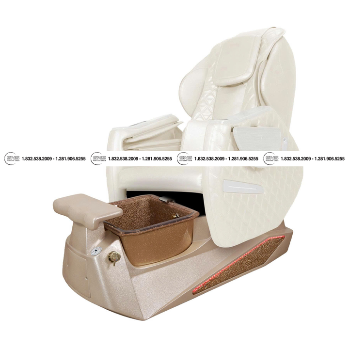 Translation missing: en.Pioneer II D Beige / Gold Pedicure Chair