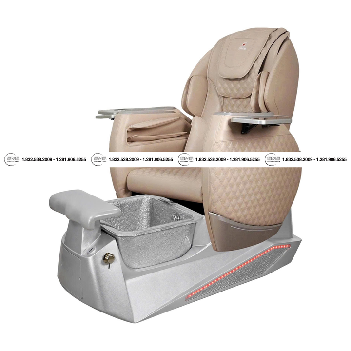 Translation missing: en.Pioneer III  Silver/Silver Pedicure Chair