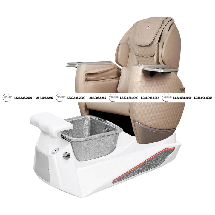 Translation missing: en.Pioneer III  Silver/Silver Pedicure Chair