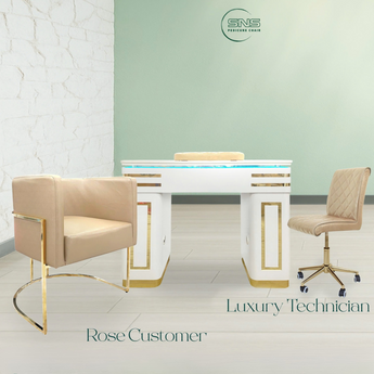 Manicure Set | Table and Chair | Rose x Luxury