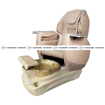 Translation missing: en.Katy III Golden Royal Pedicure Chair