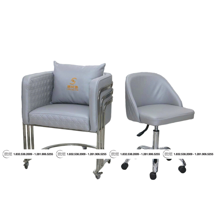 Translation missing: en.Combo Cuttie Customer | Erika Technician Chair | Frosted Silver