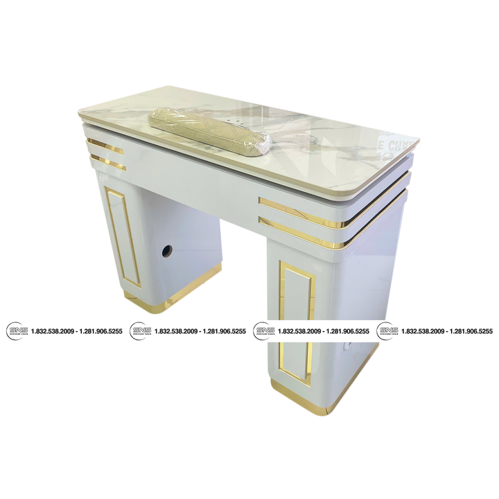 Translation missing: en.London Single Table - White/Gold