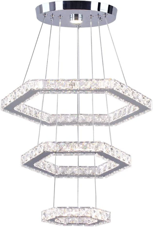 Translation missing: en.Crystal Polygon Light 3 Rings