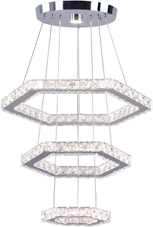 Translation missing: en.Crystal Polygon Light 3 Rings
