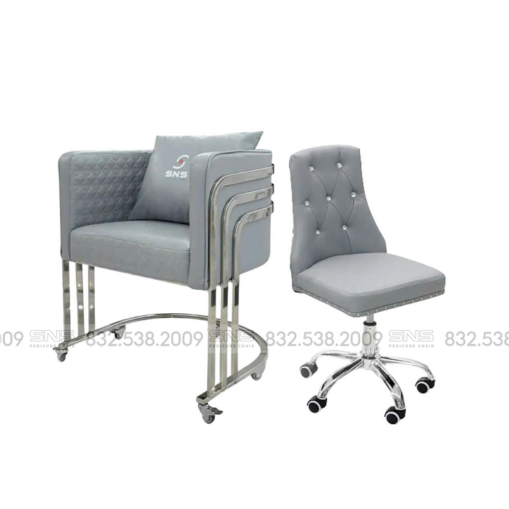 Translation missing: en.Combo Cuttie Customer  | Amber Technician Chair | Silver