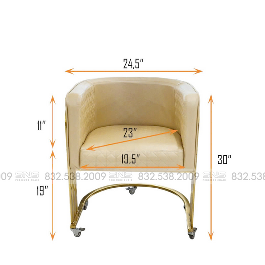 Translation missing: en.Combo Cuttie Customer  | Amber Technician Chair | Gold