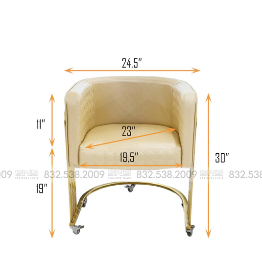 Translation missing: en.Cuttie Customer Chair / Gold