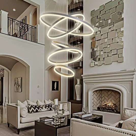 Translation missing: en.Contemporary Acrylic Modern Led Pendant Light 5 Rings